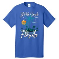 Family Vacation Retro Sunset Florida St Pete Beach Gift Tall T-Shirt