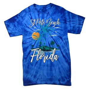 Family Vacation Retro Sunset Florida St Pete Beach Gift Tie-Dye T-Shirt