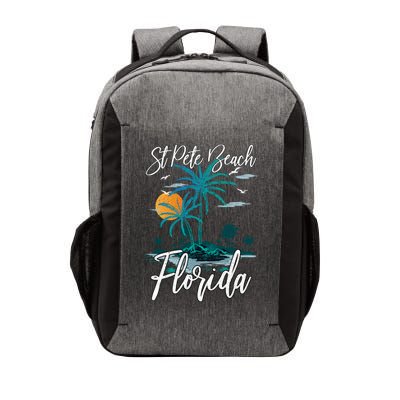 Family Vacation Retro Sunset Florida St Pete Beach Gift Vector Backpack