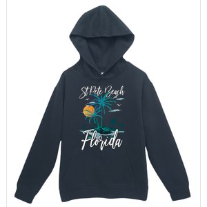 Family Vacation Retro Sunset Florida St Pete Beach Gift Urban Pullover Hoodie