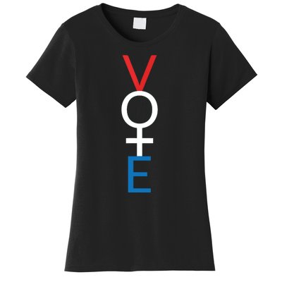 Feminist Vote Red White Blue Voting Election Gift Women's T-Shirt