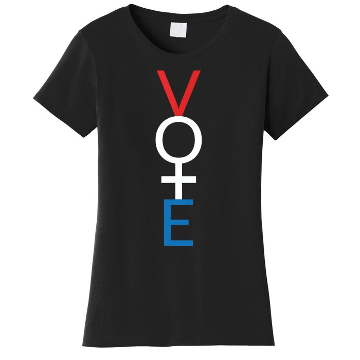 Feminist Vote Red White Blue Voting Election Gift Women's T-Shirt