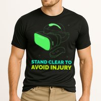 Funny Virtual Reality Hazard VR Stay Clear To Avoid Injury Performance Shirt
