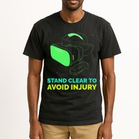 Funny Virtual Reality Hazard VR Stay Clear To Avoid Injury Tall T-Shirt