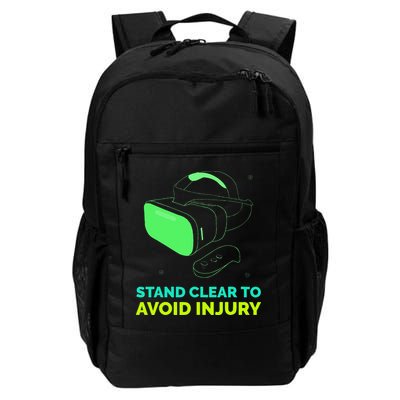 Funny Virtual Reality Hazard VR Stay Clear To Avoid Injury Backpack