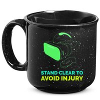 Funny Virtual Reality Hazard VR Stay Clear To Avoid Injury 15oz Campfire Ceramic Mug