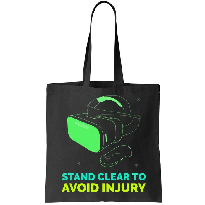 Funny Virtual Reality Hazard VR Stay Clear To Avoid Injury Bag