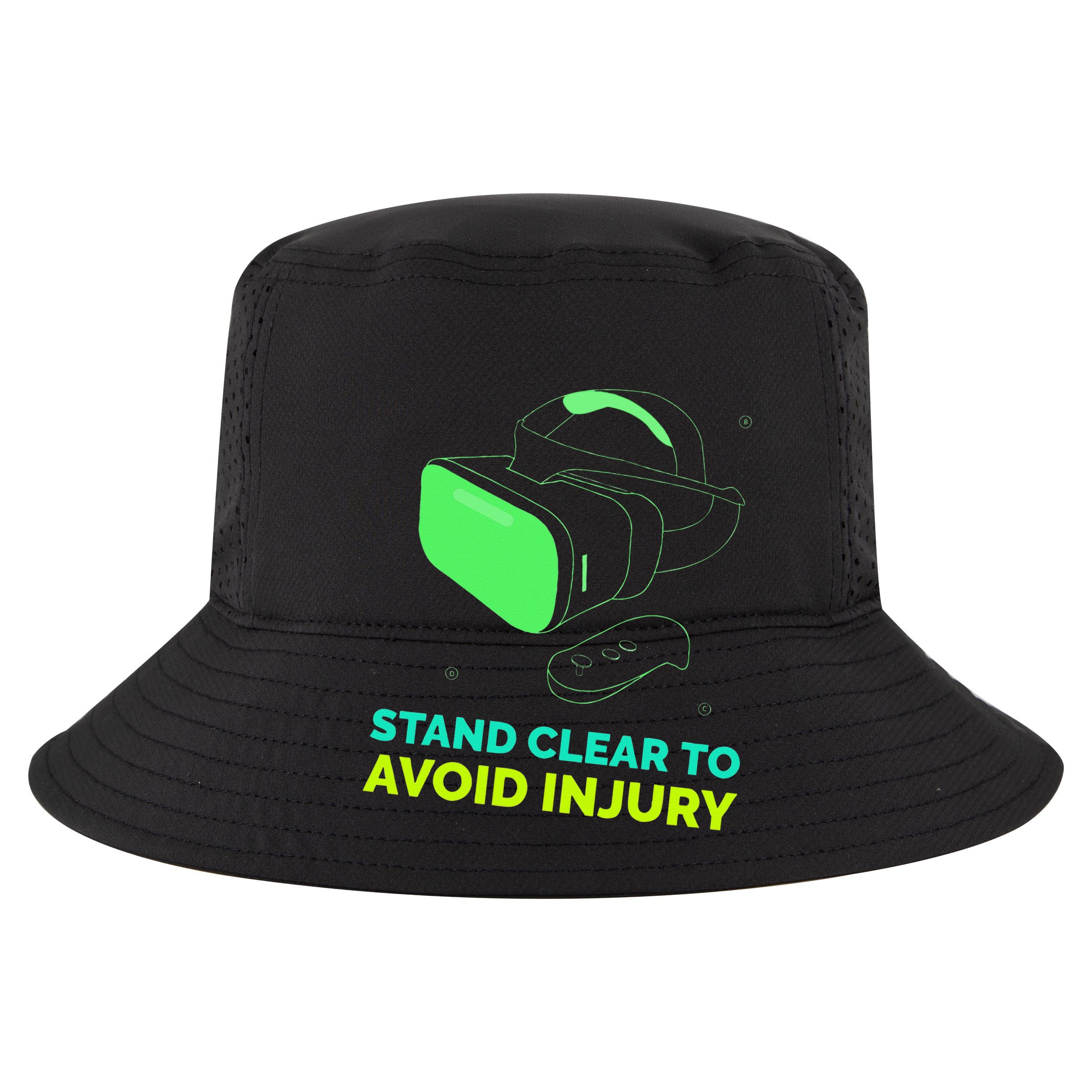 Funny Virtual Reality Hazard VR Stay Clear To Avoid Injury Cropped Pullover Crew