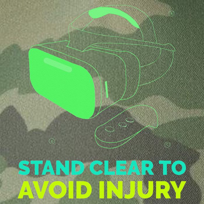 Funny Virtual Reality Hazard VR Stay Clear To Avoid Injury Legacy Tie Dye Trucker Hat
