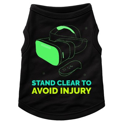 Funny Virtual Reality Hazard VR Stay Clear To Avoid Injury Doggie Tank