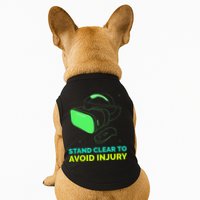 Funny Virtual Reality Hazard VR Stay Clear To Avoid Injury Doggie Tank