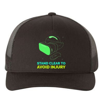 Funny Virtual Reality Hazard VR Stay Clear To Avoid Injury Yupoong Adult 5-Panel Trucker Hat