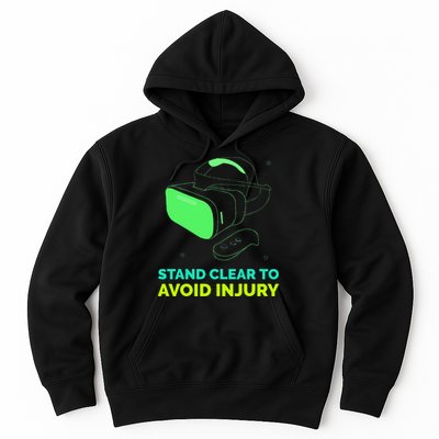 Funny Virtual Reality Hazard VR Stay Clear To Avoid Injury Hoodie