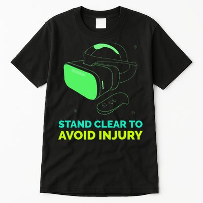 Funny Virtual Reality Hazard VR Stay Clear To Avoid Injury Tall T-Shirt