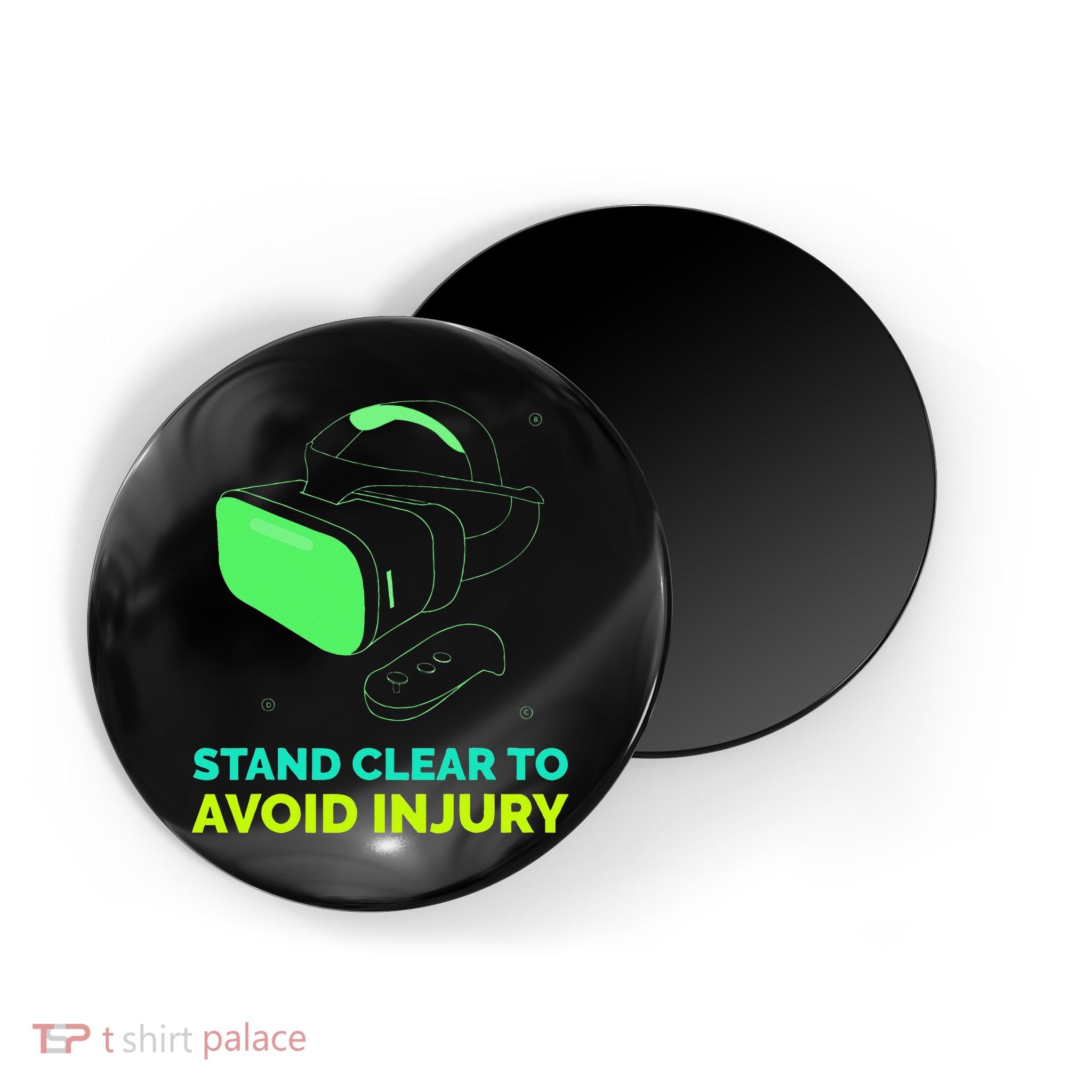 Funny Virtual Reality Hazard VR Stay Clear To Avoid Injury Magnet