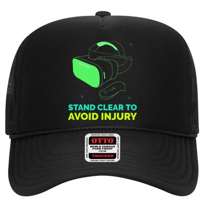 Funny Virtual Reality Hazard VR Stay Clear To Avoid Injury Trucker Hat