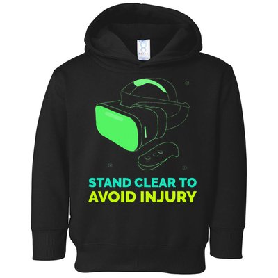 Funny Virtual Reality Hazard VR Stay Clear To Avoid Injury Toddler Hoodie