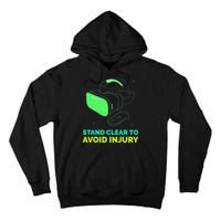 Funny Virtual Reality Hazard VR Stay Clear To Avoid Injury Tall Hoodie