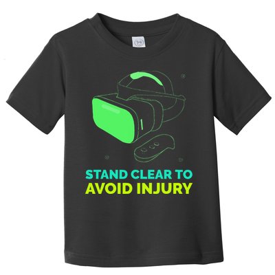 Funny Virtual Reality Hazard VR Stay Clear To Avoid Injury Toddler T-Shirt