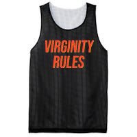 Funny Virginity Rules Funny Virgin Men Women Mesh Reversible Basketball Jersey Tank