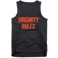 Funny Virginity Rules Funny Virgin Men Women Tank Top