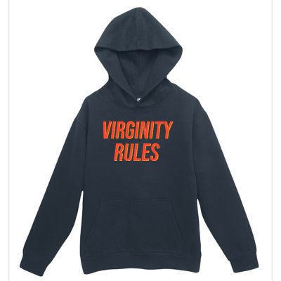 Funny Virginity Rules Funny Virgin Men Women Urban Pullover Hoodie