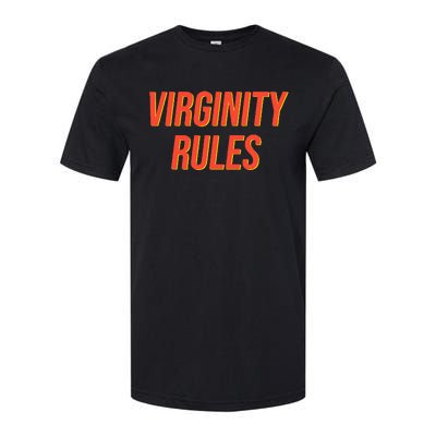 Funny Virginity Rules Funny Virgin Men Women Softstyle® CVC T-Shirt