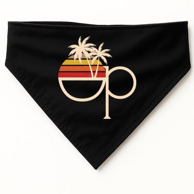 Funny Vintage Retro OP Ocean Pacific Logo USA-Made Doggie Bandana