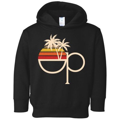 Funny Vintage Retro OP Ocean Pacific Logo Toddler Hoodie
