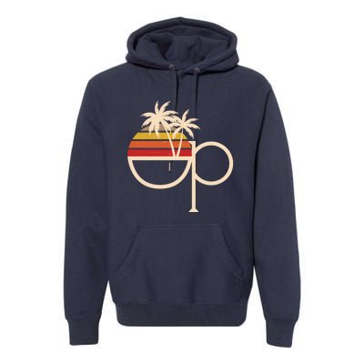 Funny Vintage Retro OP Ocean Pacific Logo Premium Hoodie