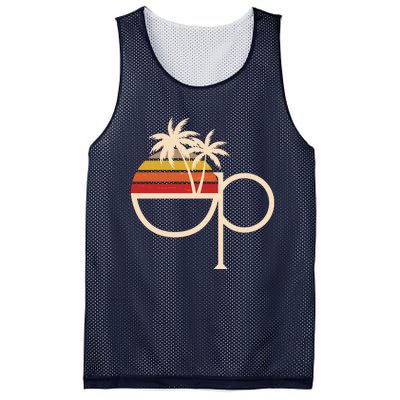 Funny Vintage Retro OP Ocean Pacific Logo Mesh Reversible Basketball Jersey Tank