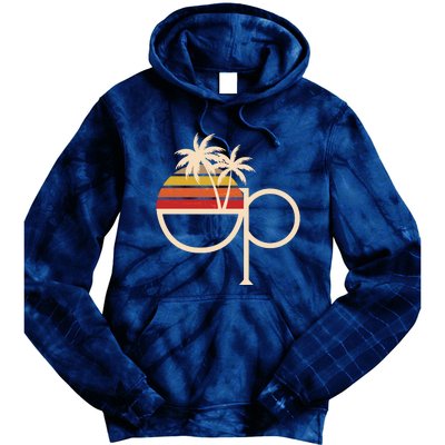 Funny Vintage Retro OP Ocean Pacific Logo Tie Dye Hoodie