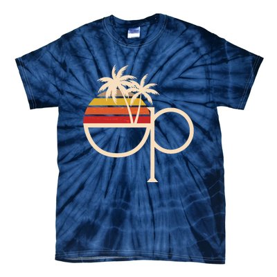 Funny Vintage Retro OP Ocean Pacific Logo Tie-Dye T-Shirt