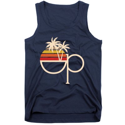 Funny Vintage Retro OP Ocean Pacific Logo Tank Top