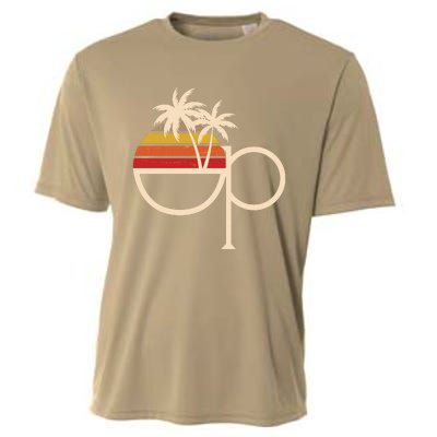 Funny Vintage Retro OP Ocean Pacific Logo Cooling Performance Crew T-Shirt