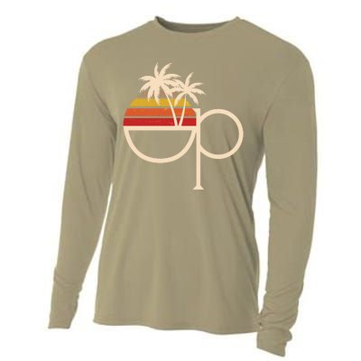 Funny Vintage Retro OP Ocean Pacific Logo Cooling Performance Long Sleeve Crew