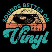 Funny Vinyl Record Quotes Sounds Better On Vinyl Zip Tote Bag