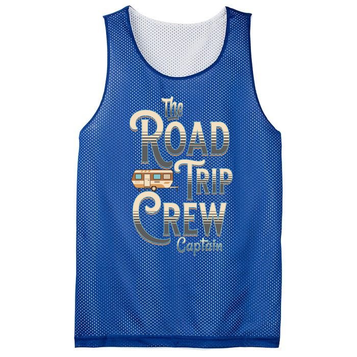 Family Vacation Road Trip Crew Captain Travel Trailer Gift Mesh Reversible Basketball Jersey Tank