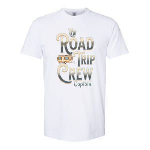 Family Vacation Road Trip Crew Captain Travel Trailer Gift Softstyle CVC T-Shirt