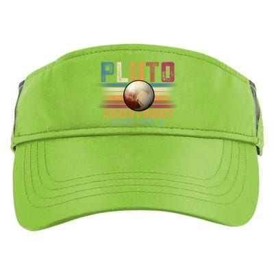 Funny Vintage Retro Space Planet Science Never Forget Pluto Funny Gift Adult Drive Performance Visor