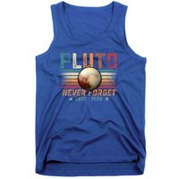 Funny Vintage Retro Space Planet Science Never Forget Pluto Funny Gift Tank Top