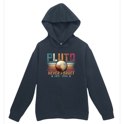 Funny Vintage Retro Space Planet Science Never Forget Pluto Funny Gift Urban Pullover Hoodie