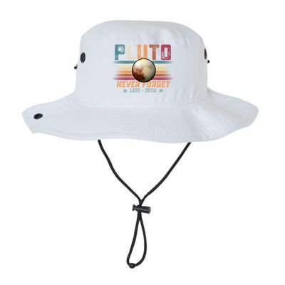 Funny Vintage Retro Space Planet Science Never Forget Pluto Funny Gift Legacy Cool Fit Booney Bucket Hat