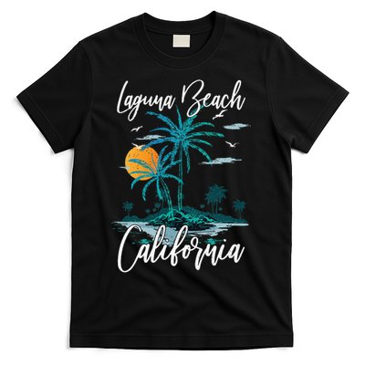 Family Vacation Retro Sunset California Laguna Beach T-Shirt