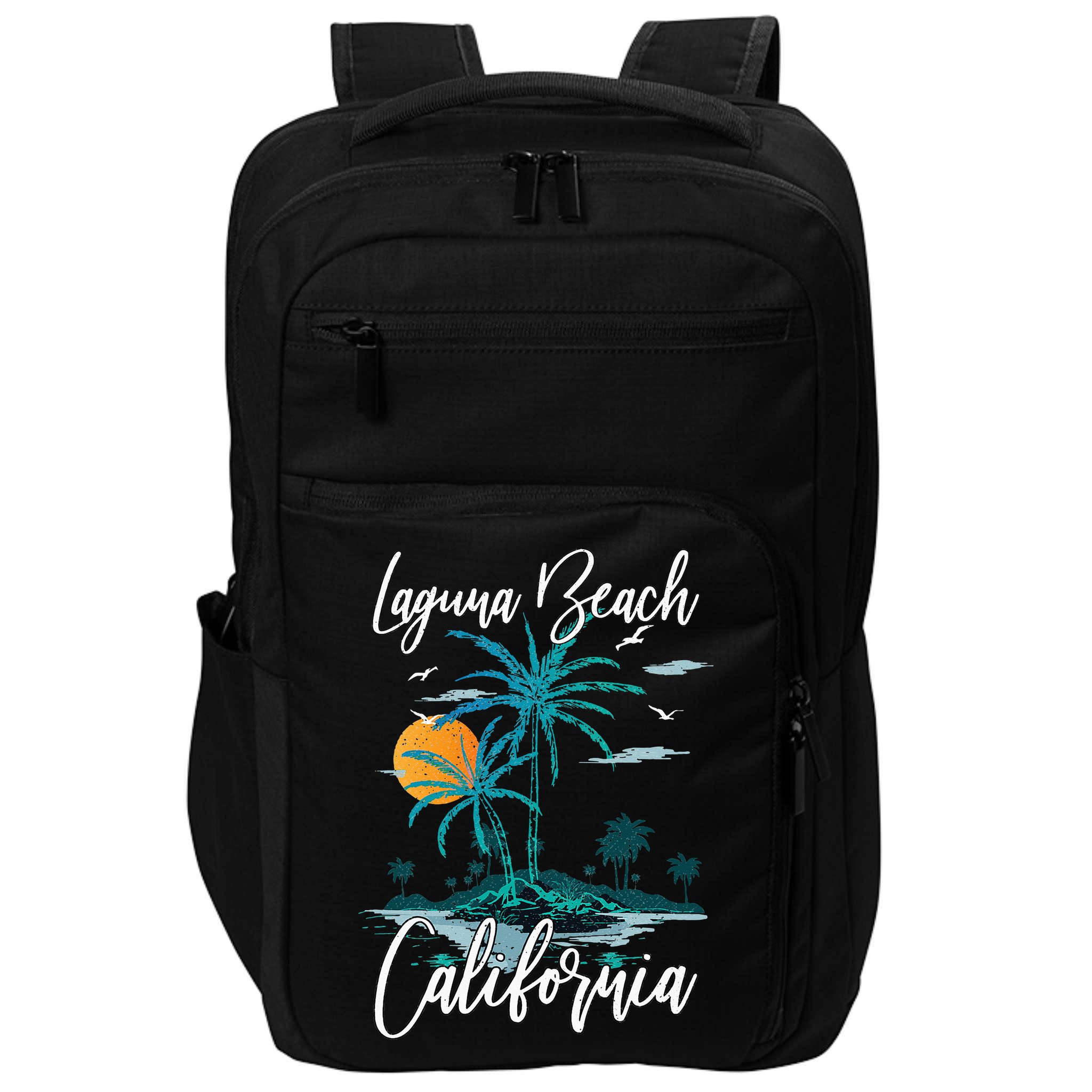 Family Vacation Retro Sunset California Laguna Beach Impact Tech Backpack