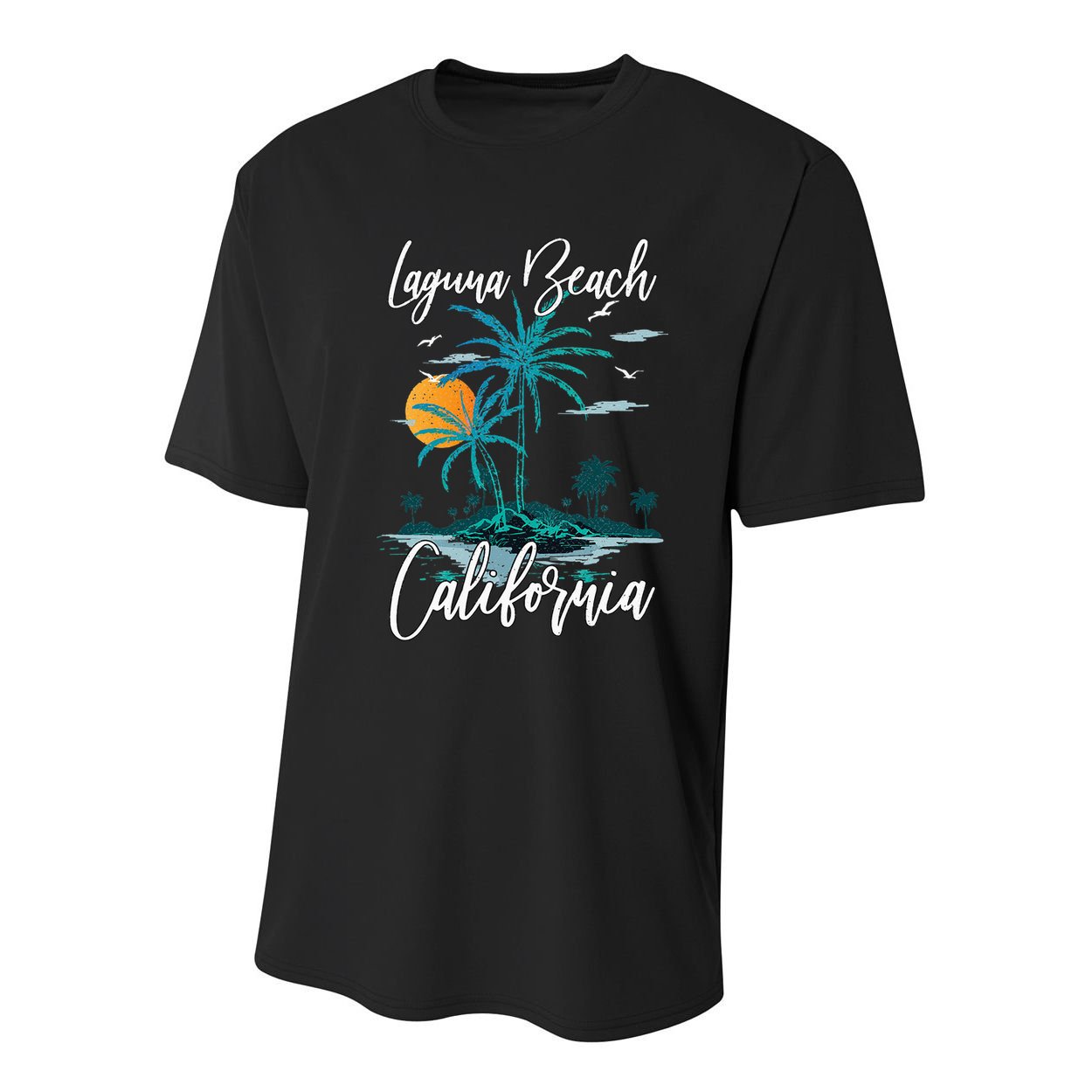 Family Vacation Retro Sunset California Laguna Beach Youth Performance Sprint T-Shirt
