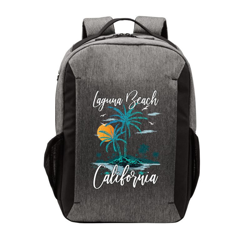 Family Vacation Retro Sunset California Laguna Beach Vector Backpack