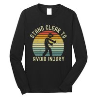 Funny Virtual Reality Vr Stay Clear To Avoid Injury Long Sleeve Shirt