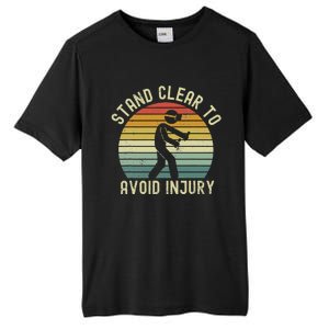 Funny Virtual Reality Vr Stay Clear To Avoid Injury Tall Fusion ChromaSoft Performance T-Shirt