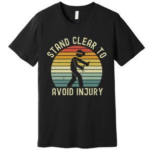 Funny Virtual Reality Vr Stay Clear To Avoid Injury Premium T-Shirt